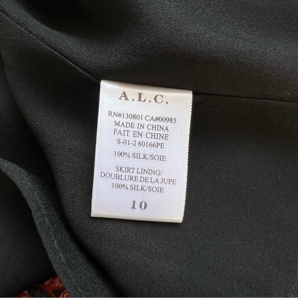 A.L.C. Emile Silk Floral Hi-Low Cold Shoulder Dress - Picture 11 of 11